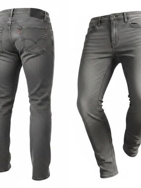 Levis 541 Jeans Mens 33x32 Gray Stretch Denim Waterless Athletic Taper‎
